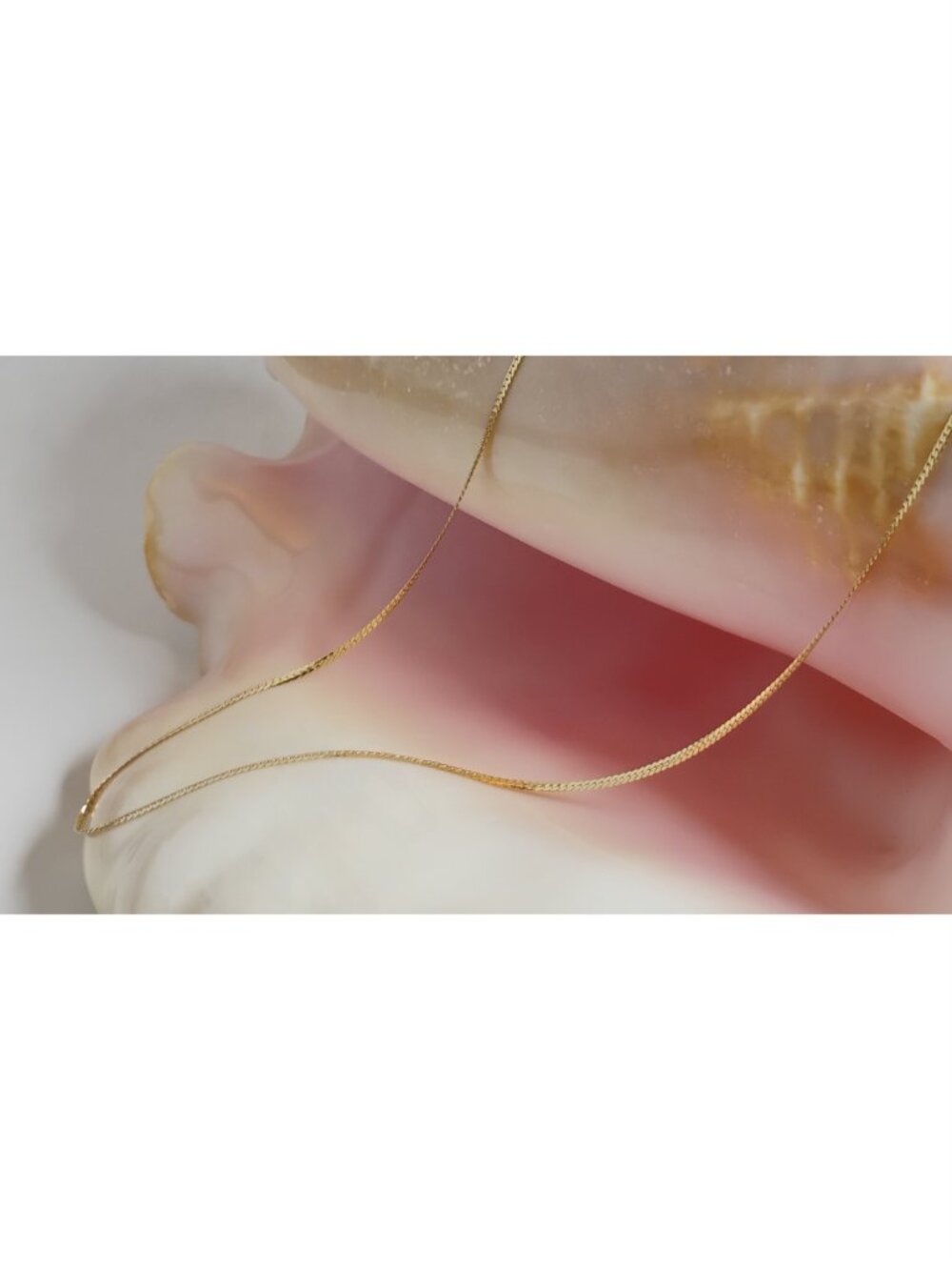 Vintage 10K Solid Yellow Gold Herringbone Chain 41.5 cm, "Leah Alexandra" Style